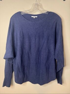 Vila Milano Blue Dolman Sleeve Knit Sweater - L